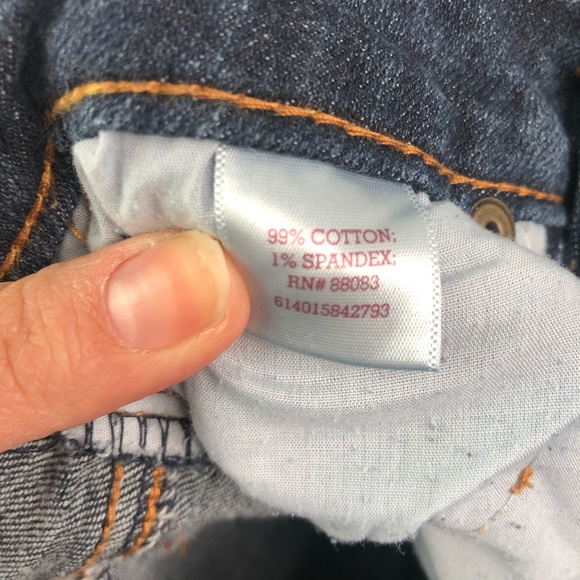 Women’s dark wash distressed skinny jeans Sz 3 - Picture 4 of 7